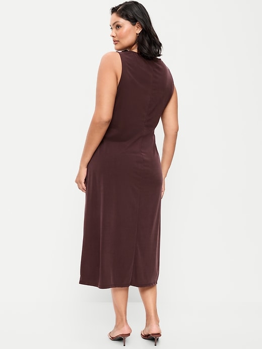 Image number 10 showing, Sleeveless Draped Midi Dress