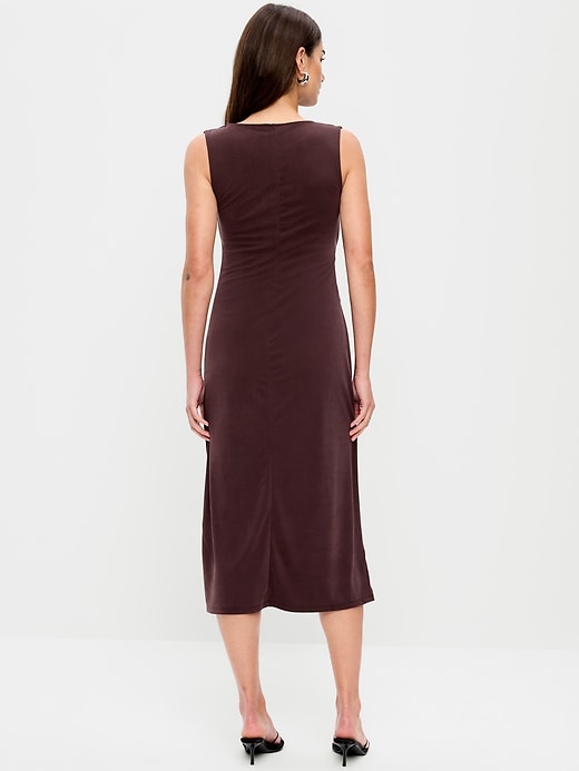 Image number 2 showing, Sleeveless Draped Midi Dress