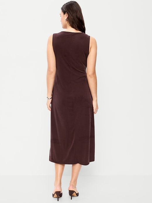 Image number 8 showing, Sleeveless Draped Midi Dress