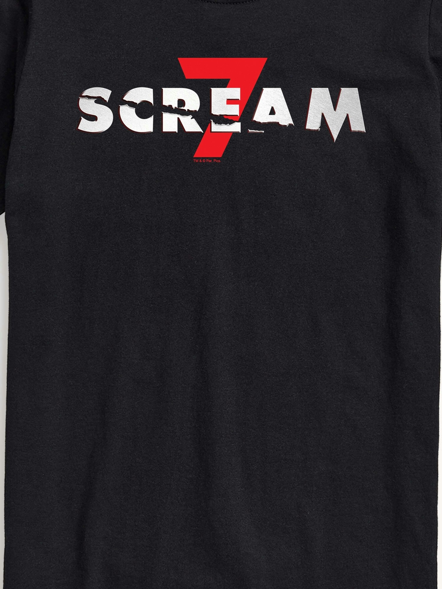 Мужская футболка Old Navy Scream 7 Logo Short Sleeve Graphic, цвет: Чёрный — фото 2