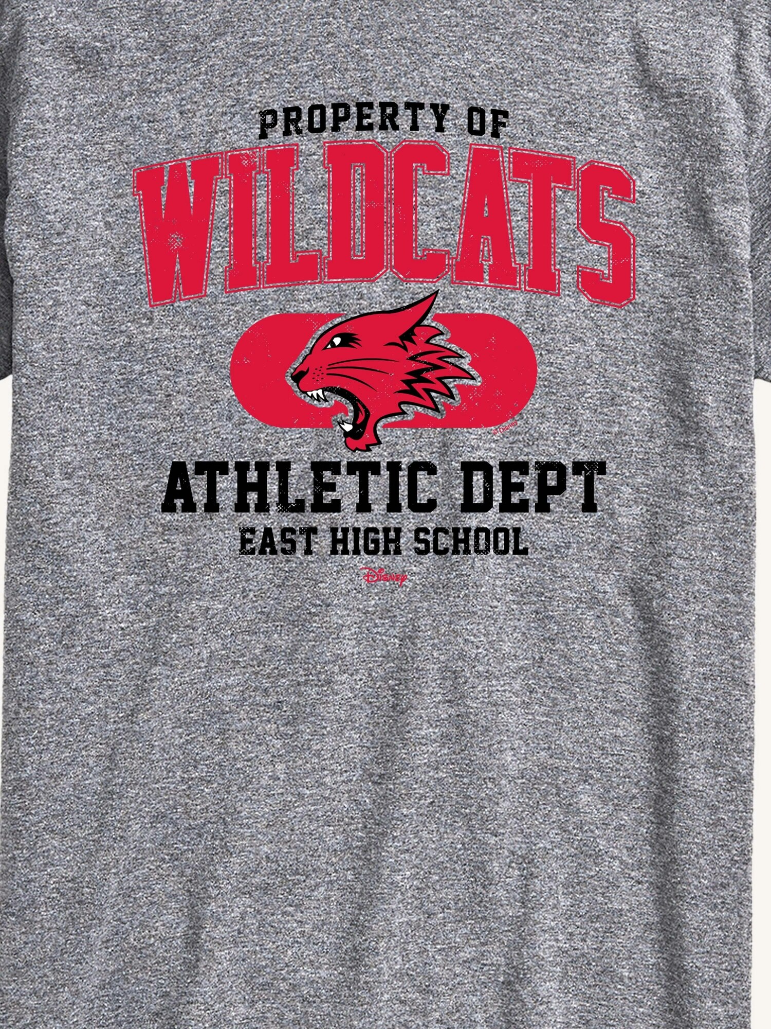 Мужская футболка Old Navy High School Musical Property Of Wildcats Short Sleeve Graphic, цвет: Меланжевый — фото 2