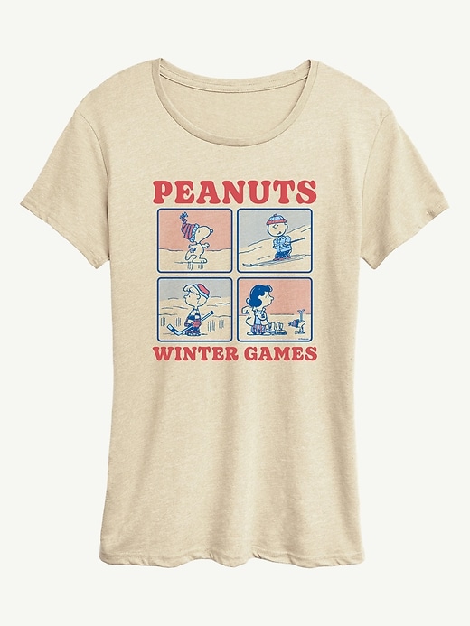 Image number 1 showing, Peanuts Winter Games Short Sleeve Graphic T-Shirt