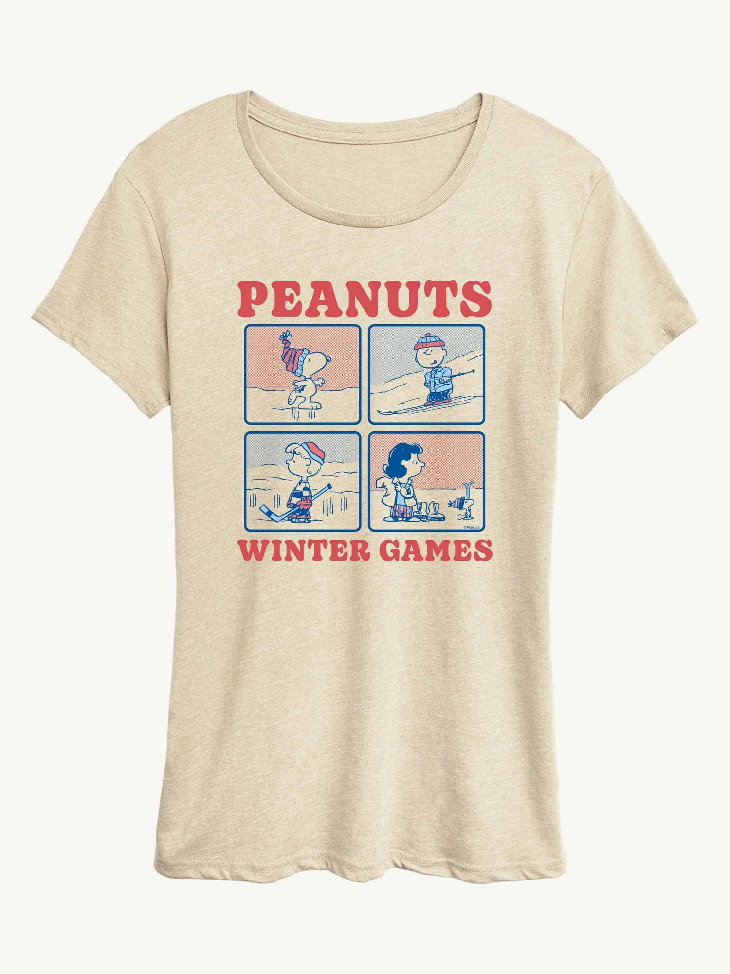 Peanuts Winter Games Short Sleeve Graphic T-Shirt