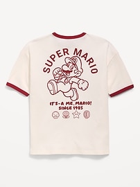 Image number 1 showing, Super Mario™ Oversized Gender-Neutral Graphic T-Shirt for Kids
