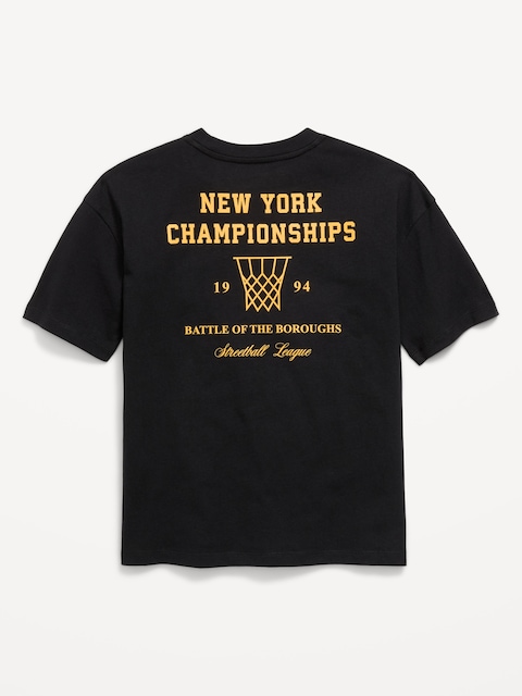 Oversized Short-Sleeve Graphic T-Shirt for Boys