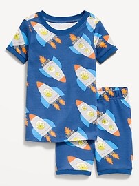 Image number 1 showing, Printed Snug-Fit Pajama Set for Toddler & Baby