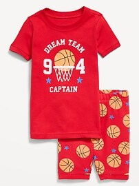 Image number 1 showing, Printed Snug-Fit Pajama Set for Toddler & Baby