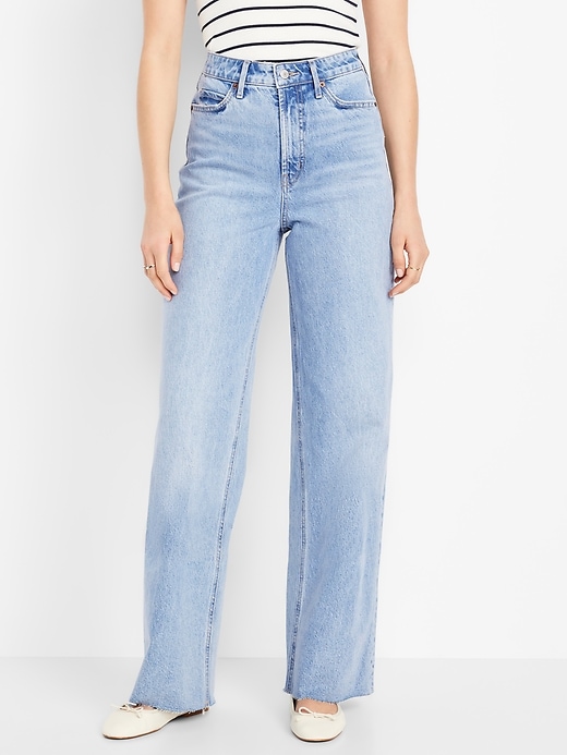 Image number 2 showing, Extra High-Waisted Wide-Leg Jeans
