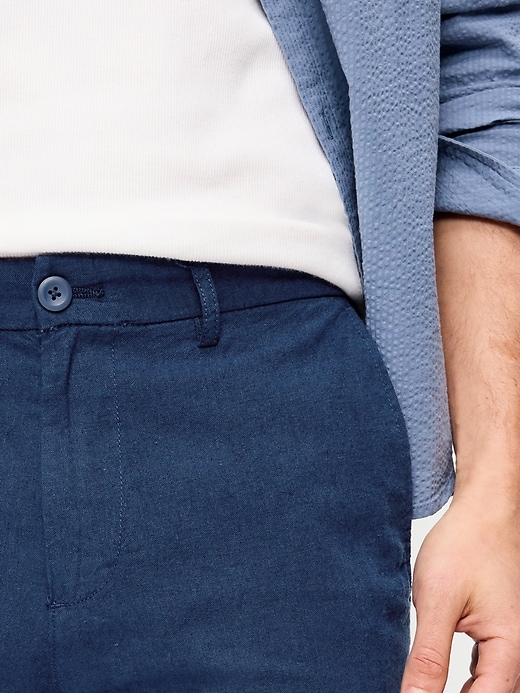Image number 4 showing, Slim Linen-Blend Rotation Chino Shorts -- 8-inch inseam