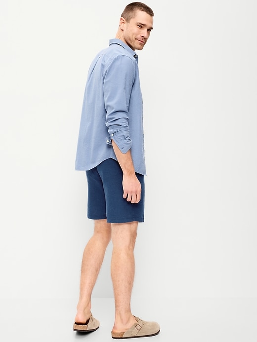 Image number 3 showing, Slim Linen-Blend Rotation Chino Shorts -- 8-inch inseam