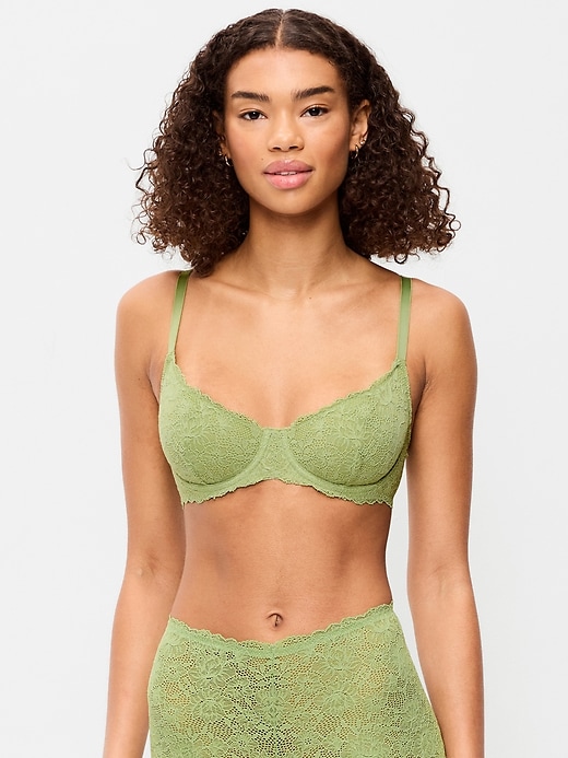 Image number 1 showing, Lace Balconette Bra