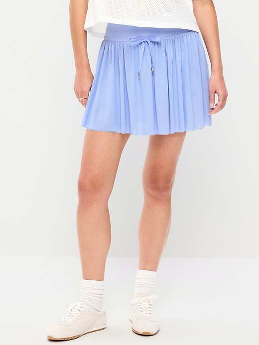 Image number 1 showing, High-Waisted Mesh Skort
