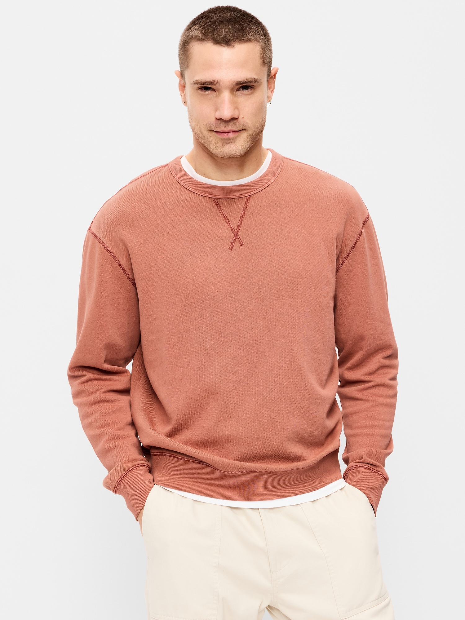 Loose Crew-Neck Sweatshirt, 65% Off