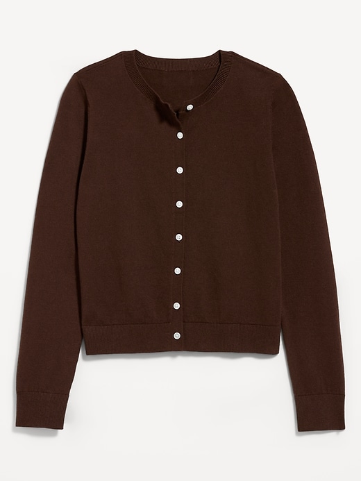 Image number 4 showing, SoSoft Lite Cropped Crew-Neck Cardigan