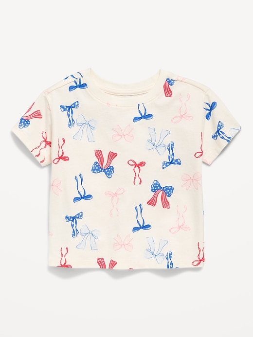 Image number 1 showing, Printed Short-Sleeve T-Shirt for Toddler Girls