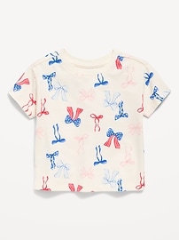 Image number 1 showing, Printed Short-Sleeve T-Shirt for Toddler Girls
