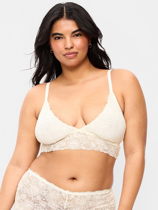 Image number 5 showing, Lace Longline Bralette