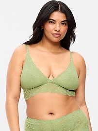 Image number 5 showing, Lace Longline Bralette