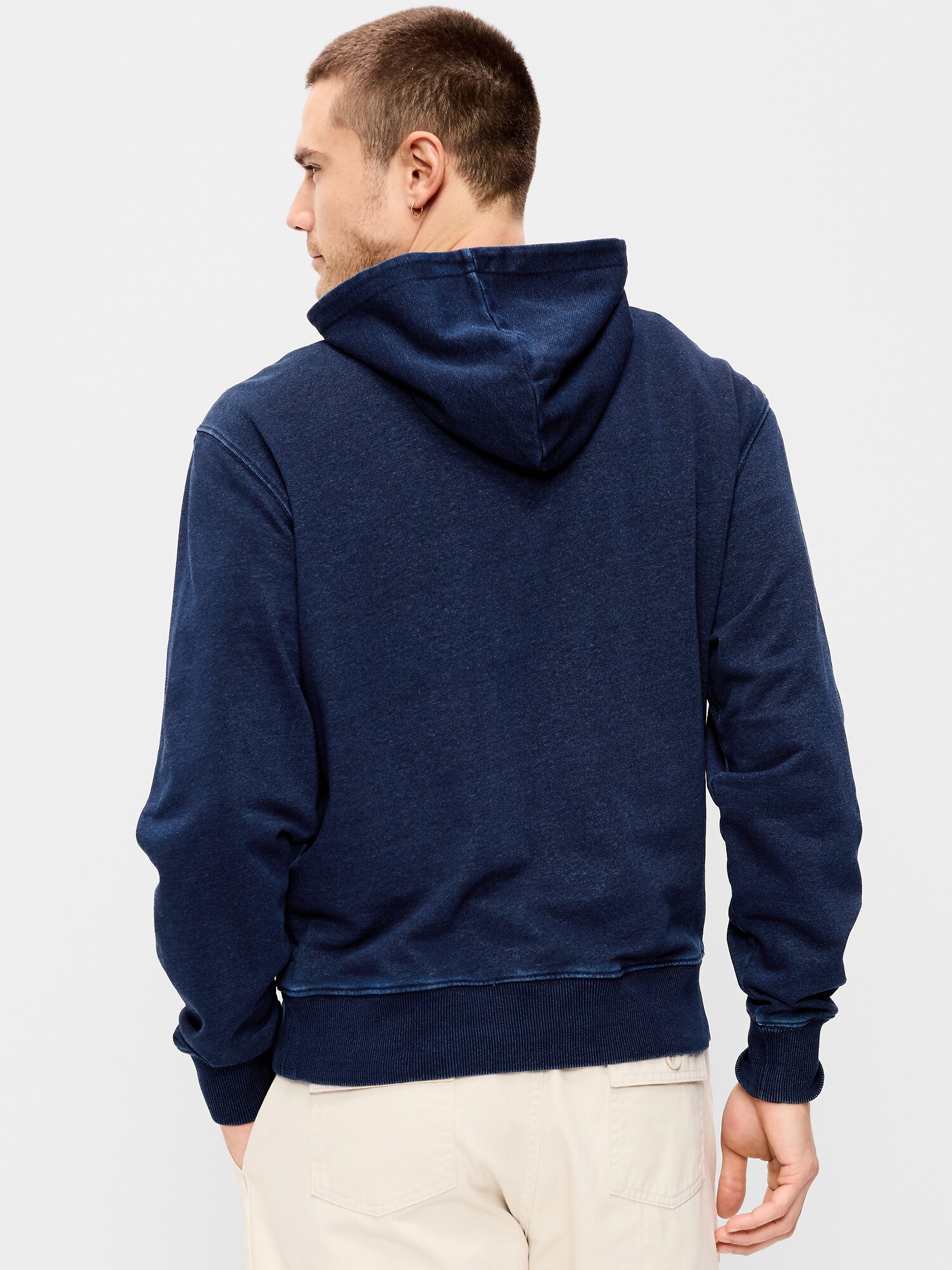 Мужское худи Old Navy Printed Rotation, цвет: Тёмный индиго — фото 2