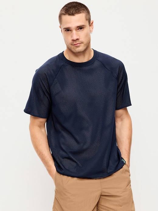 Image number 1 showing, Loose Mesh T-Shirt