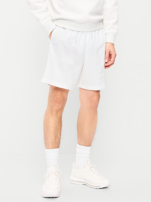 Image number 1 showing, Baggy Mesh Shorts -- 6-inch inseam