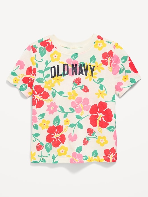 Image number 1 showing, Short-Sleeve Logo-Graphic T-Shirt for Toddler Girls