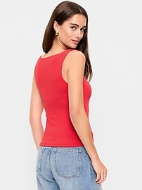 Image number 2 showing, Hug Double-Layer Boat-Neck Top