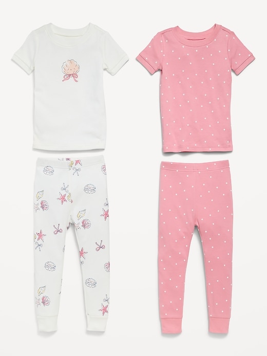 Image number 2 showing, Printed Snug-Fit Pajama 4-Piece for Toddler & Baby