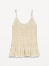 Image number 2 showing, Metallic Peplum Tank Top