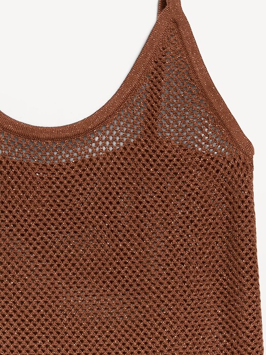 Image number 3 showing, Metallic Peplum Tank Top