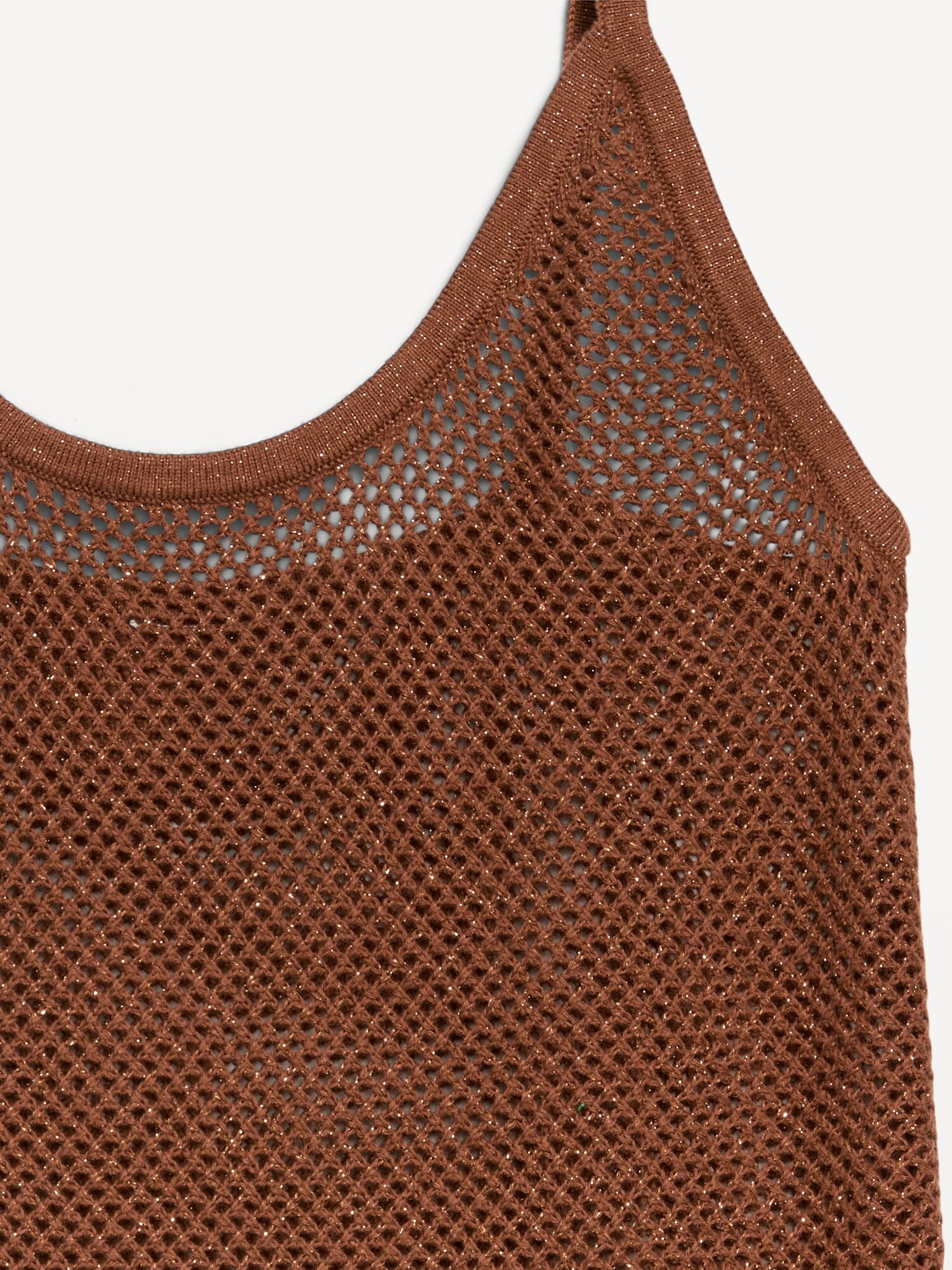 Женский топ Old Navy Metallic Peplum Tank Top, цвет: Coco De Mer — фото 5