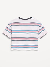 Image number 2 showing, Oversized Short-Sleeve Cropped T-Shirt for Girls