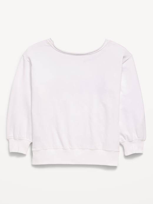 Image number 2 showing, Oversized Off-Shoulder Graphic Tunic Sweatshirt for Girls