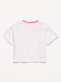 Image number 2 showing, Oversized Short-Sleeve Cropped T-Shirt for Girls