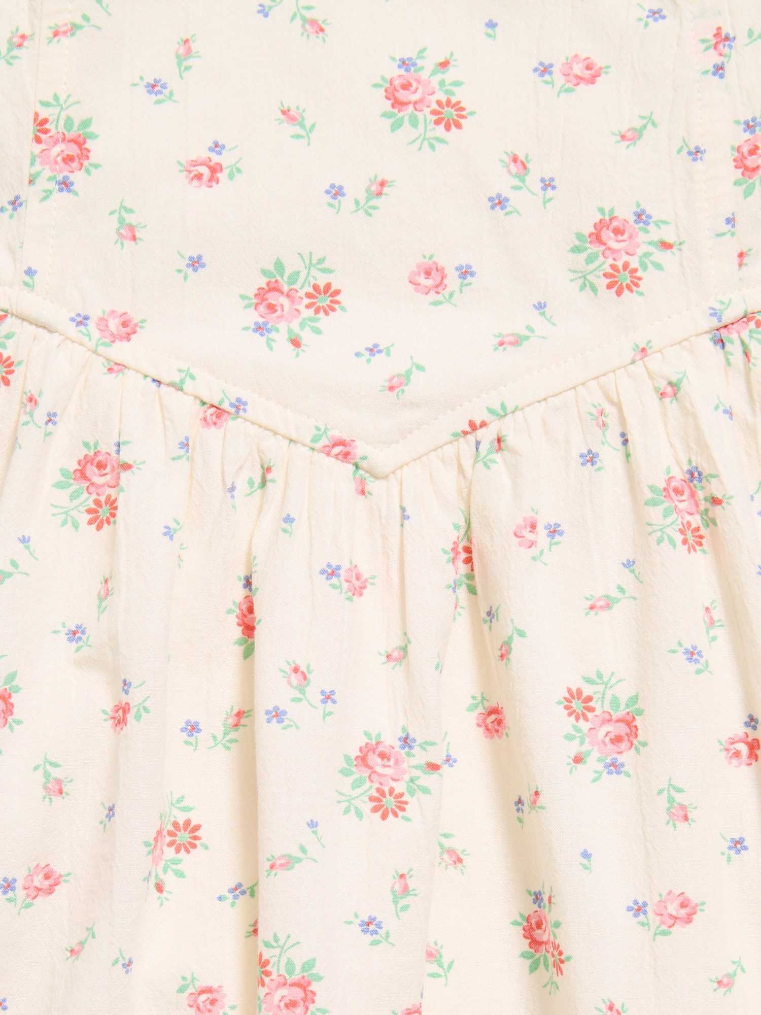 Printed Sleeveless Fit and Flare Dress for Girls