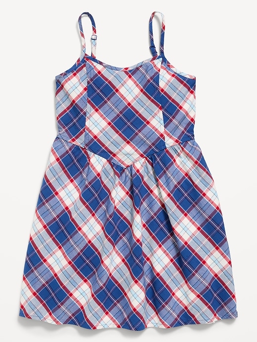 Image number 1 showing, Sleeveless Fit and Flare Plaid Dress for Girls