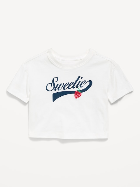 Short-Sleeve Boxy Graphic T-Shirt for Toddler Girls
