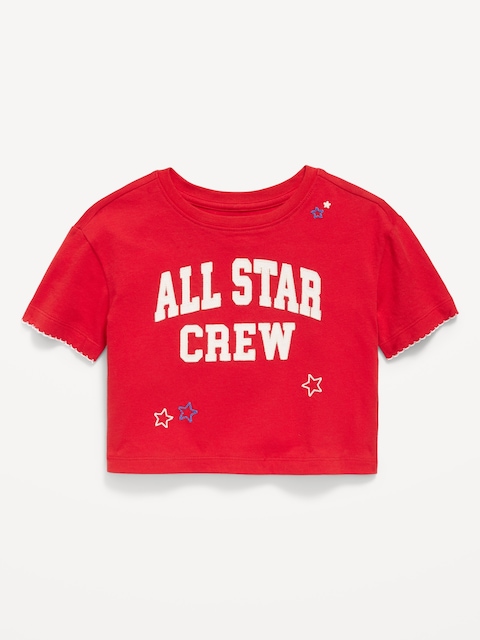 Short-Sleeve Boxy Graphic T-Shirt for Toddler Girls