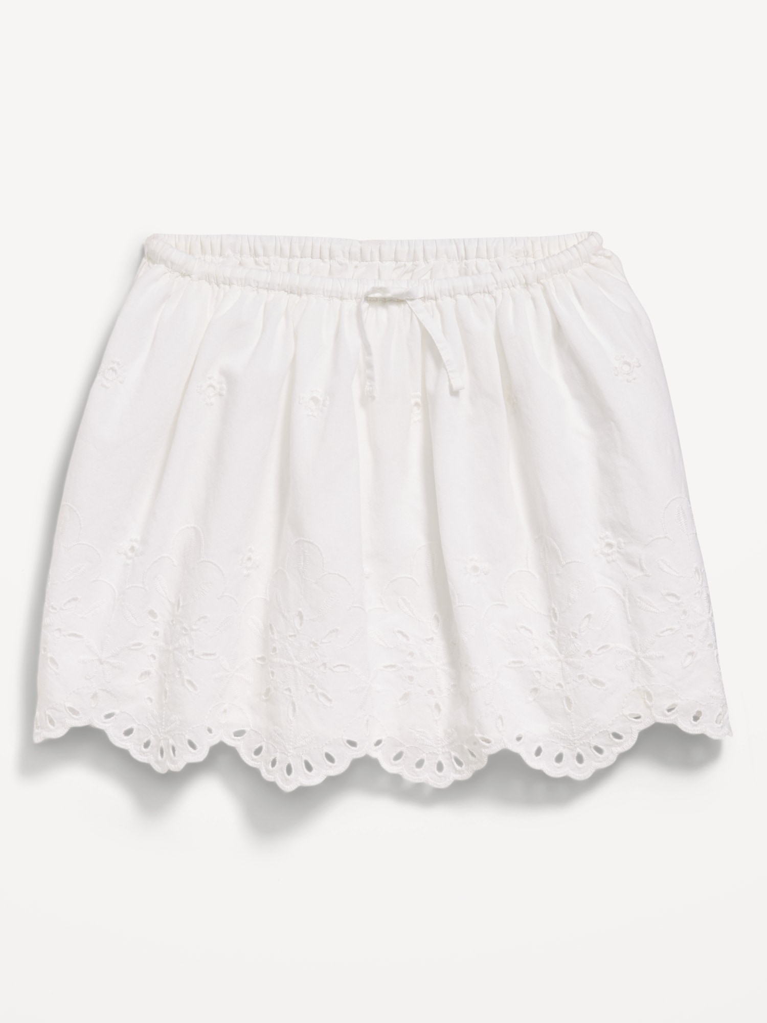 Eyelet Trim Skirt for Girls