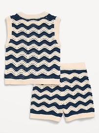 Image number 3 showing, Sleeveless Sweater-Knit Top and Shorts Set for Toddler Girls