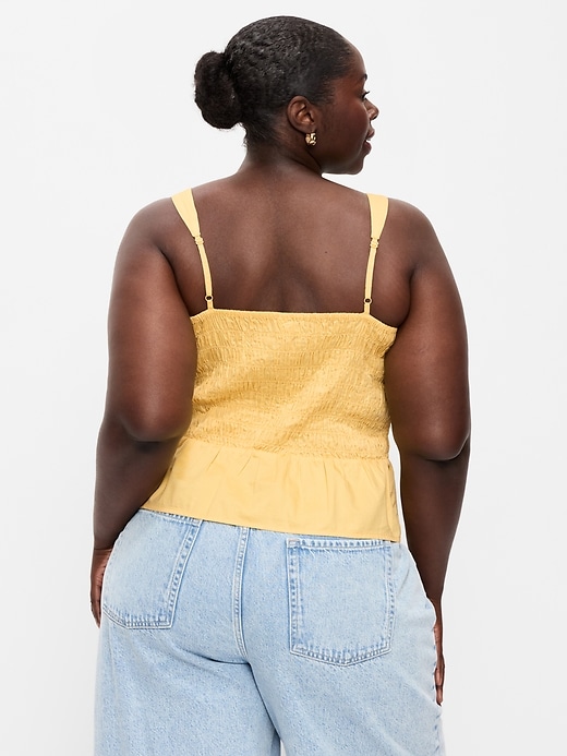 Image number 6 showing, Smocked Peplum Tank Top