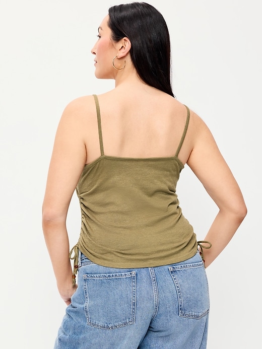 Image number 7 showing, Shirred Side Cami Tank Top