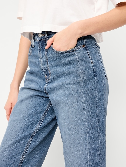 Image number 5 showing, High-Waisted Barrel Ankle Jeans