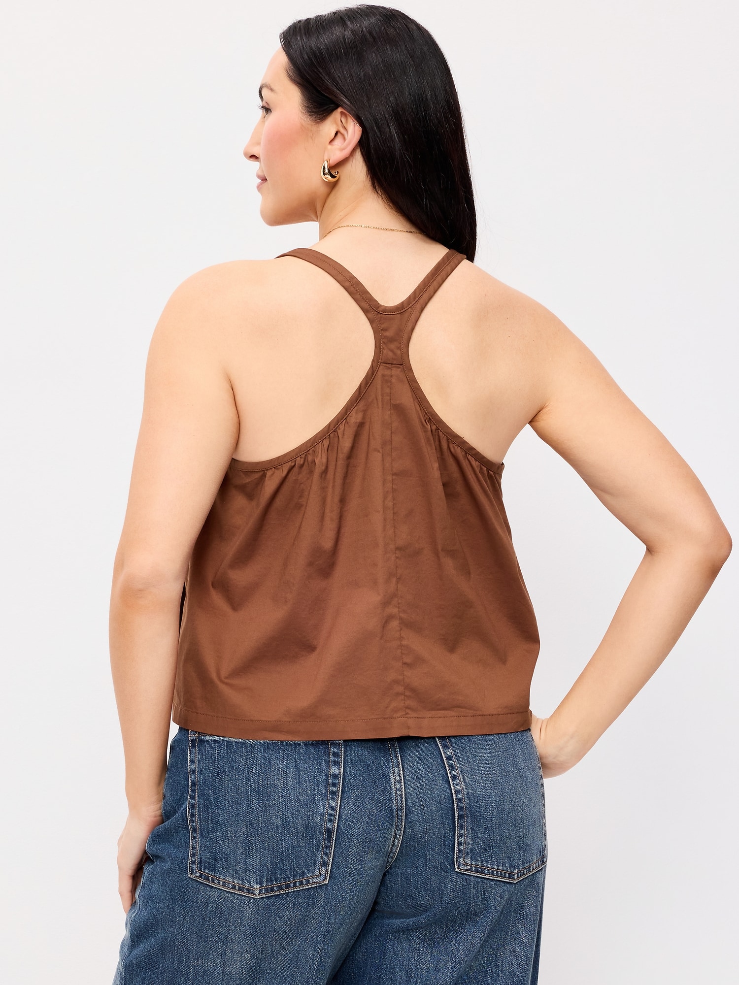 Sleeveless Trapeze Tank Top
