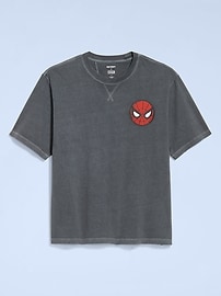 Image number 3 showing, Old Navy x Marvel Spider-Man Boxy Heavyweight Graphic T-Shirt for Men