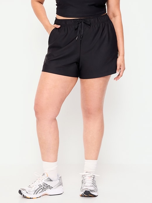 Image number 7 showing, High-Waisted PowerSoft Shorts -- 3.5-inch inseam