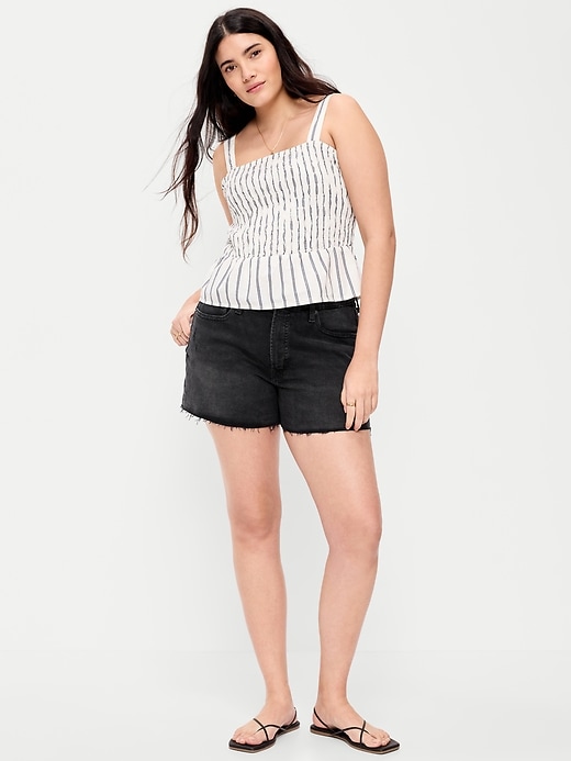 Image number 5 showing, High-Waisted OG Jean Cut-Off Shorts -- 7-inch inseam