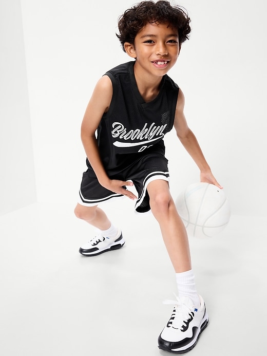 Image number 3 showing, Mesh Graphic Basketball Tank Top for Boys