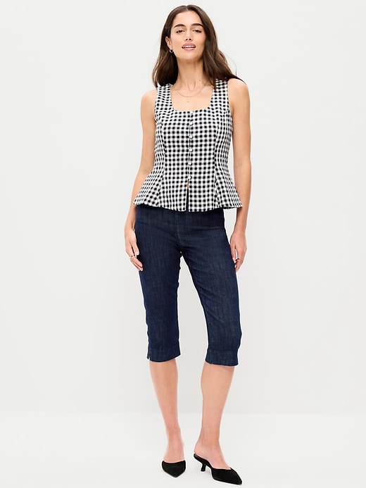 Image number 1 showing, High-Waisted Pixie Capri Pants