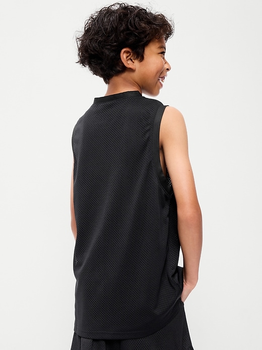 Image number 2 showing, Mesh Graphic Basketball Tank Top for Boys